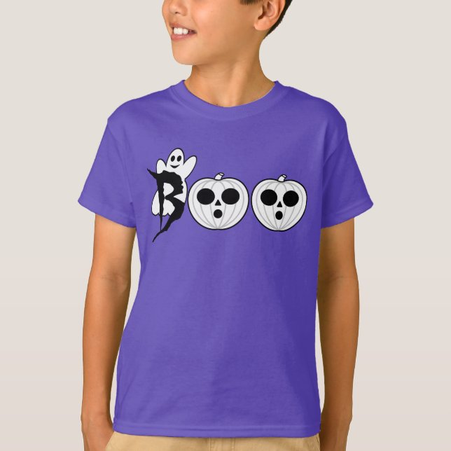 BOO! Halloween Ghost T-Shirt (Framsida)