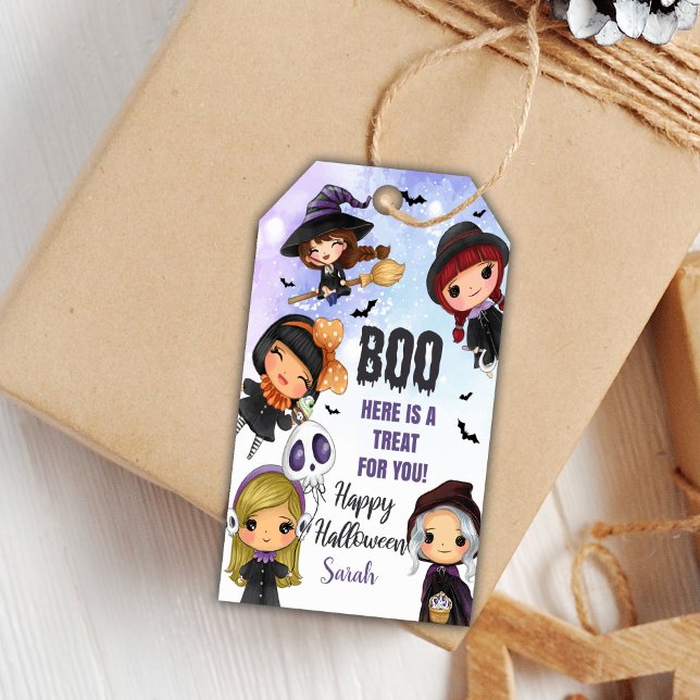 BOO Halloween Gift Märkres Presentetikett (BOO Halloween Gift Tags)