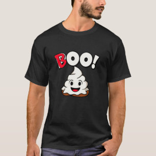 Boo - Halloween Holiday Söt Poo i spökdräkt T Shirt