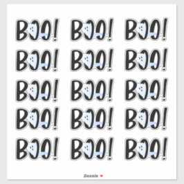 Boo! Halloween Iridescent Ghost set of 15 Stickers Klistermärken