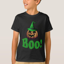 Boo Halloween Jack o lantern killar T-Shirt