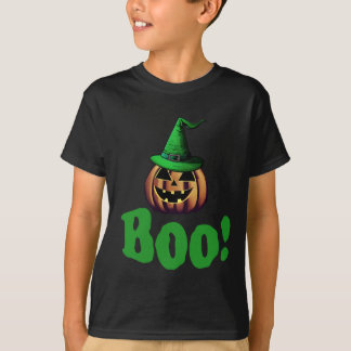 Boo Halloween Jack o lantern killar T-Shirt