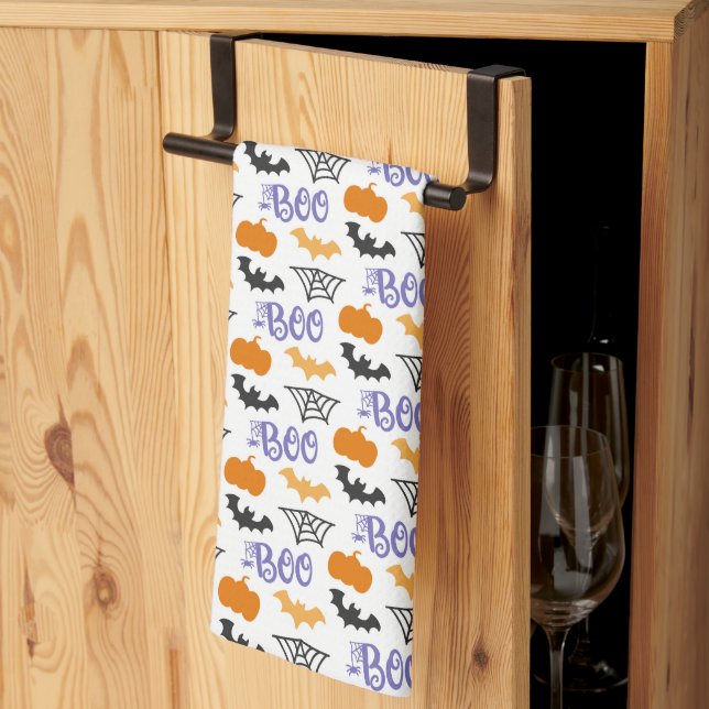 Boo Halloween Kitchen Towels Kökshandduk (Thirds Fold)