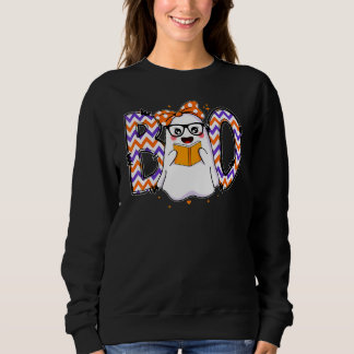 Boo Halloween-kostym Groovy Spooky Boo Crew-flicko T Shirt