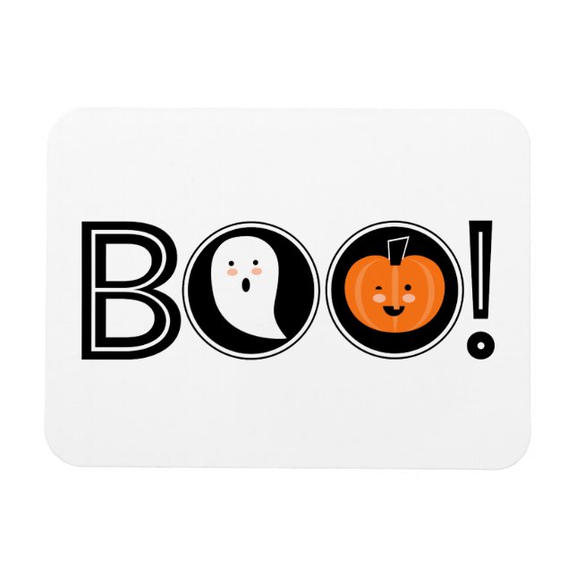Boo! Halloween Magnet (Horisontell)