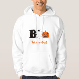 Boo Halloween Män Hoodie