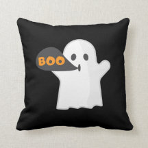 Boo Halloween-orange och vit 