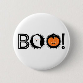 Boo! Halloween Pinback-knapp Knapp