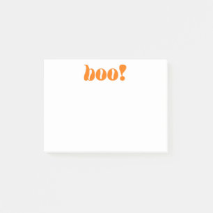 boo halloween post-it block