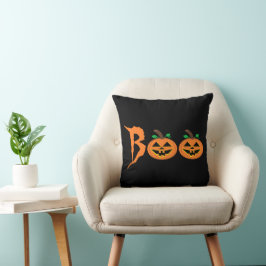 BOO! Halloween Pumpkin Dekorativ kudde
