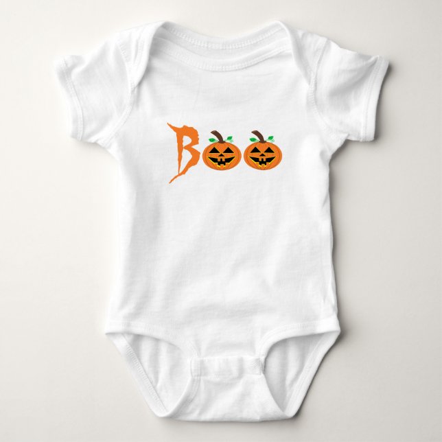 BOO! Halloween Pumpkin T-Shirt (Framsida)