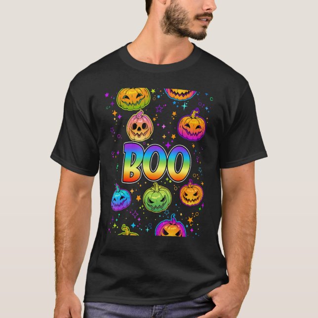 Boo Halloween-pumpkinkarnivalkostykläder 1 T Shirt (Framsida)
