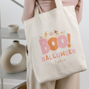Boo Halloween Retro Candy Tygkasse