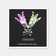 Boo! Halloween Roligt Papper Napkins
