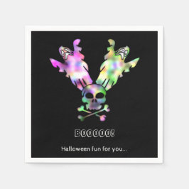 Boo! Halloween Roligt Papper Napkins Pappersservett