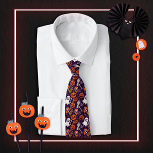 Boo Halloween Spöken Orange Creepy Pumpkins Slips