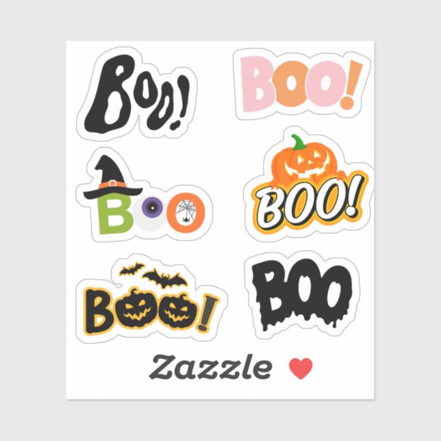 BOO! Halloween Stickers Klistermärken (Ark)