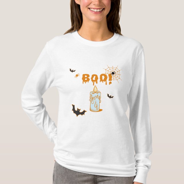 Boo! Halloween T Shirt (Framsida)