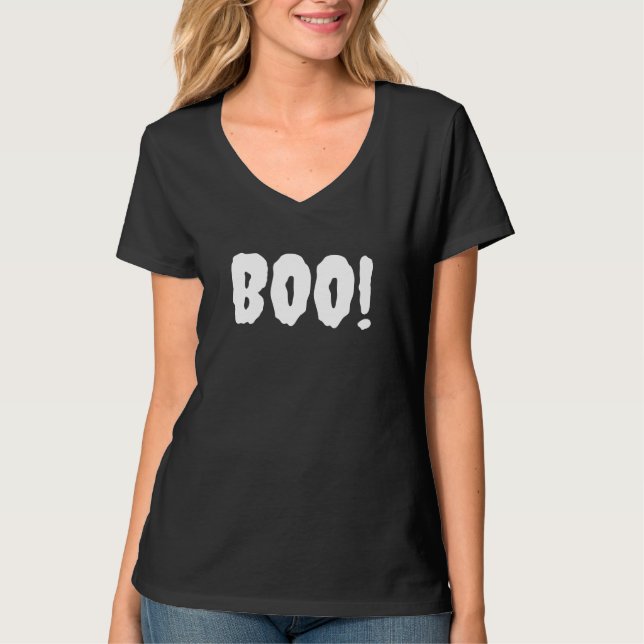 Boo Halloween T Shirt (Framsida)