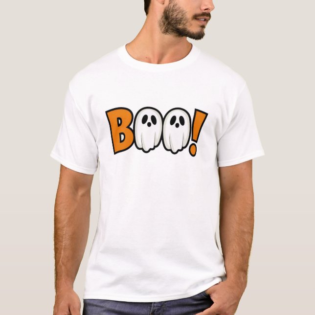 Boo! Halloween. T Shirt (Framsida)