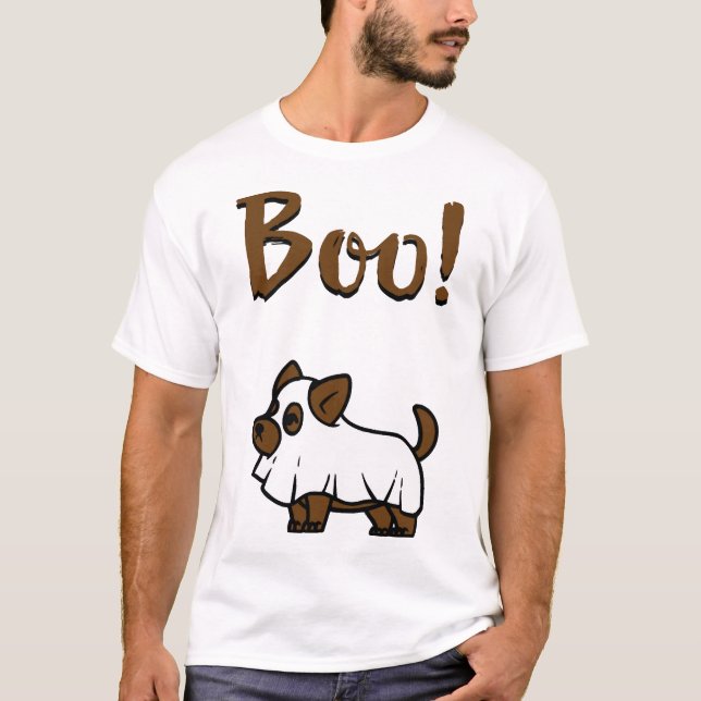 Boo Halloween T Shirt (Framsida)
