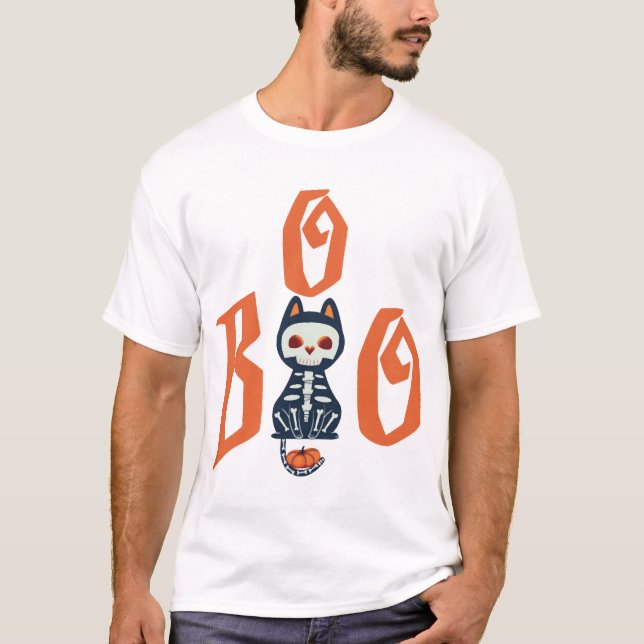Boo Halloween T Shirt (Framsida)