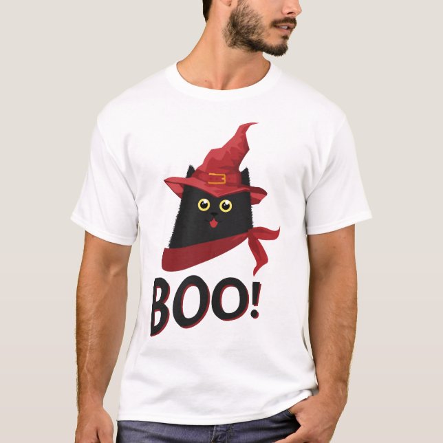Boo Halloween T Shirt (Framsida)