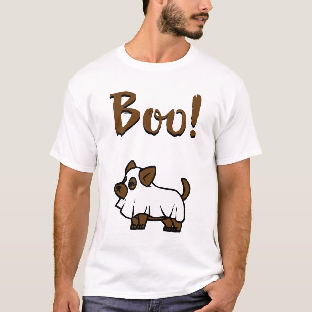 Boo Halloween T Shirt (Framsida)