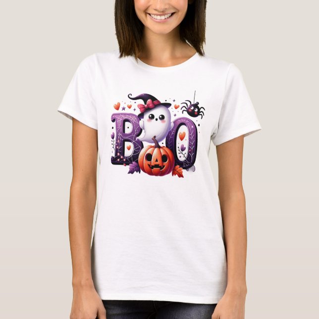 Boo Halloween T-shirt (Framsida)