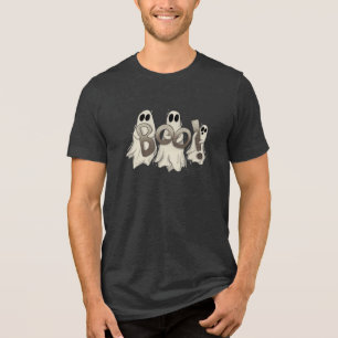Boo Halloween T-Shirt   Spooky Ghost Tee