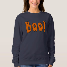 Boo Halloween Theme Grått Sweatshirt T Shirt