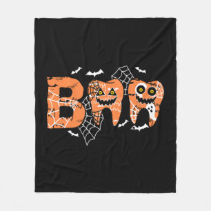 Boo Halloween Tooth Teeth Fleecefilt