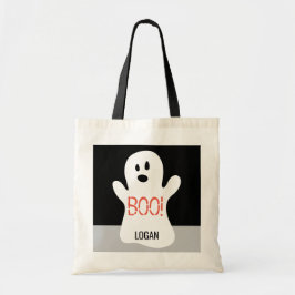 BOO Halloween Treat Bag Tygkasse