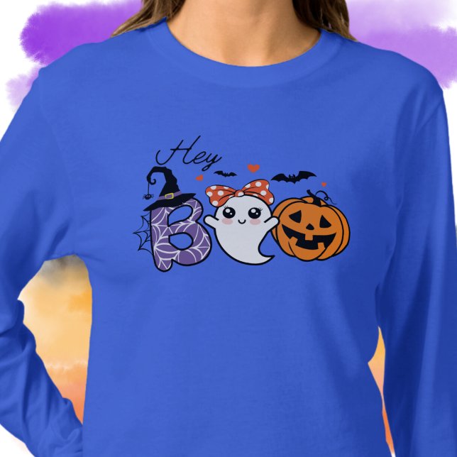Boo Halloween Witch, Ghost, Pumpkin T Shirt (Skapare uppladdad)