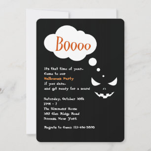 Boo Halloweenfest Inbjudan