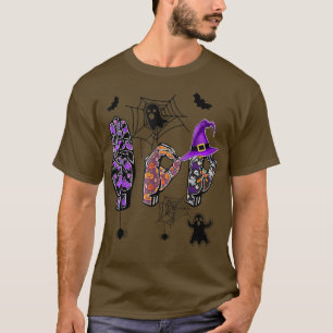 Boo Händer American Sign Language Pride ASL Hallow T Shirt