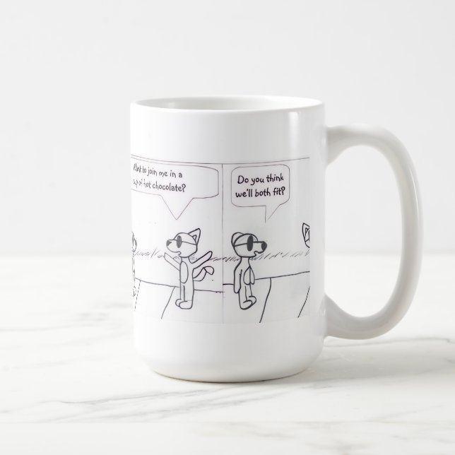 Boo Happens Tecknad Strip Mugg (Höger)