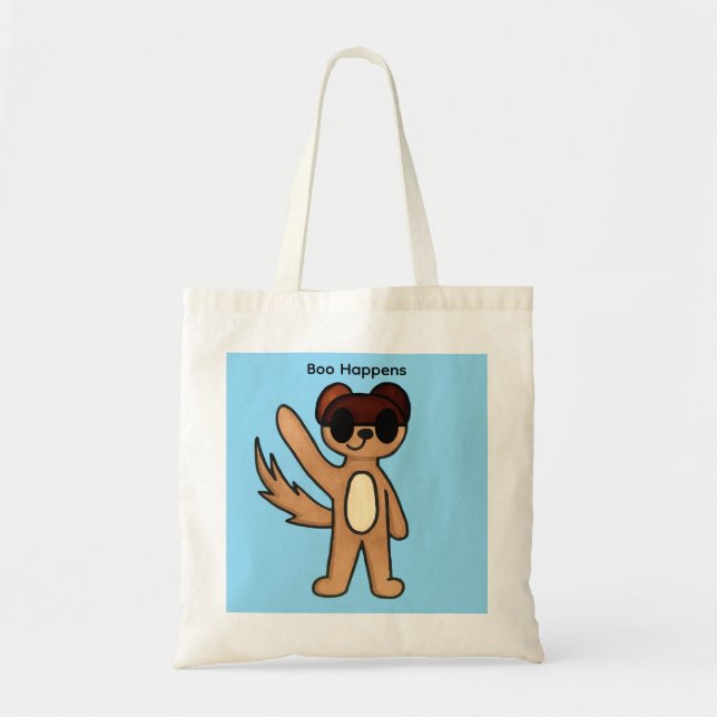 Boo Happens Tote Bag Tygkasse (Framsidan)