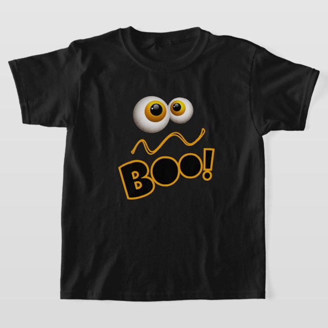 Boo Happy halloween Costume T-Shirt (Laydown)