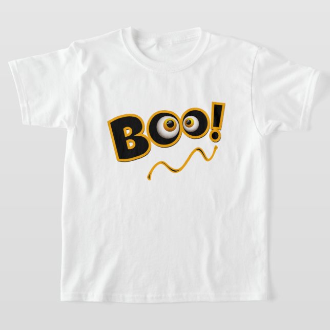 Boo Happy halloween Costume T-Shirt (Laydown)