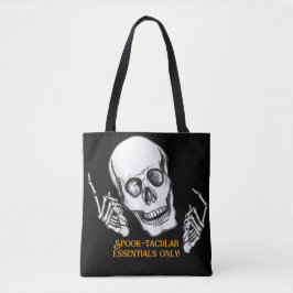 Boo Happy halloween Funny Skull-skämt Tygkasse