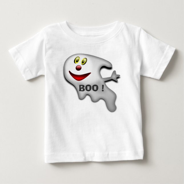 BOO! HAPPY HALLOWEEN GHOST TEE SHIRT (Framsida)