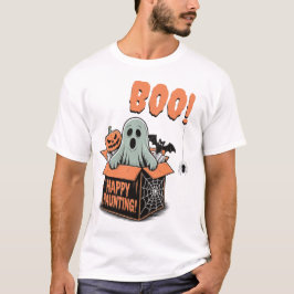 BOO! Happy halloween Haunting Ghost T Shirt