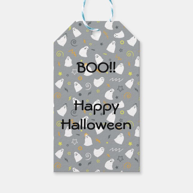 Boo! Happy halloween märkre Presentetikett (Framsidan)