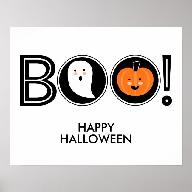 Boo! Happy halloween Poster (Framsidan)