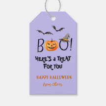 BOO Happy halloween Pumpkin Treats Lila
