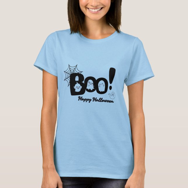 Boo! Happy halloween Women T-Shirt (Framsida)