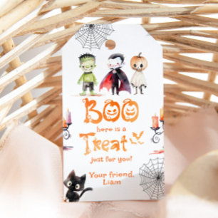 Boo här är ett kontrakt för dig Halloween fest Presentetikett