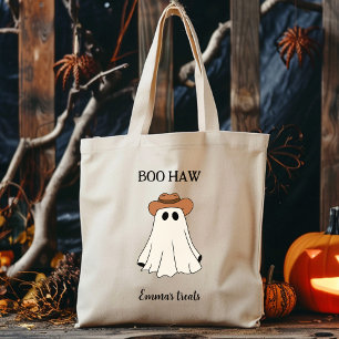 Boo Haw Anpassningsbar Halloween Funny Western Tygkasse