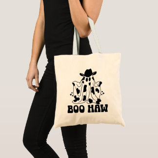 Boo Haw Cow Girl Cow Boy Ghost Halloween Tygkasse